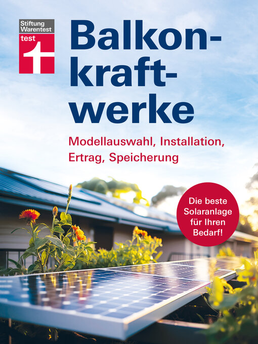 Cover image for Balkonkraftwerke--Stromerzeugung mit Photovoltaik und Solarmodulen für Balkon, Garage oder Garten